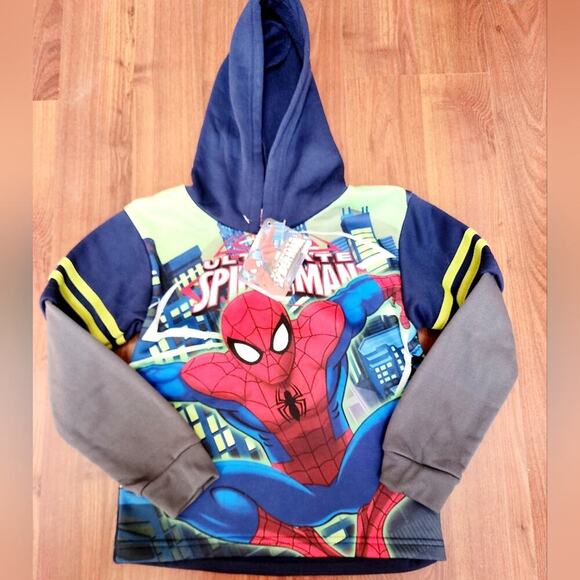 SPIDERMAN HOODIE NEW SIZE 6 - Picture 2 of 4
